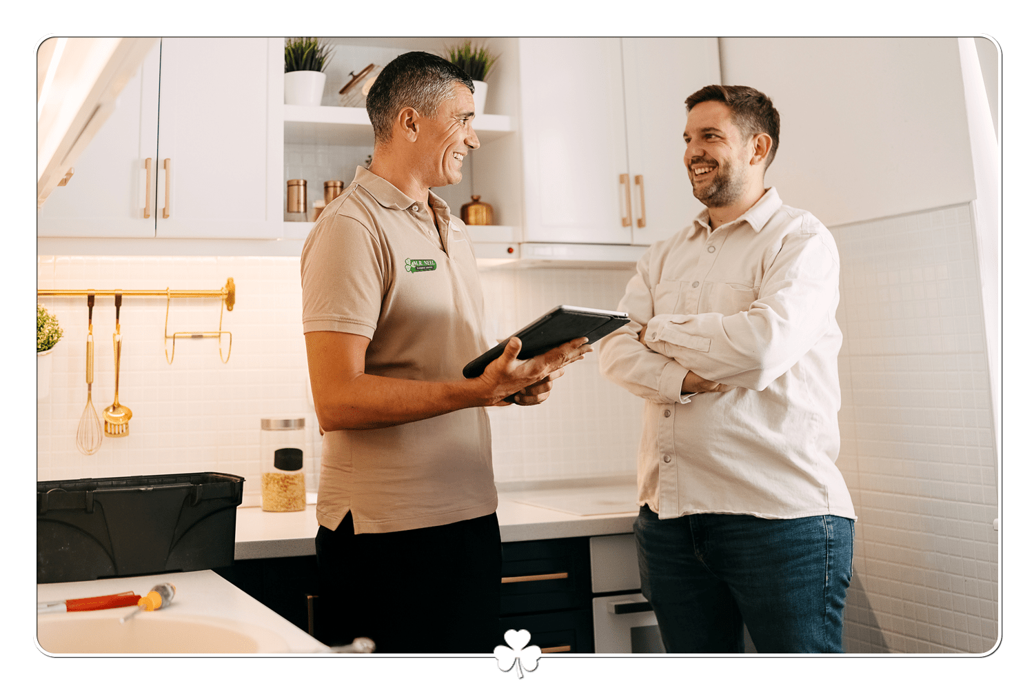 Customer Getting Expert Residential Plumbing Services in Haddon Heights